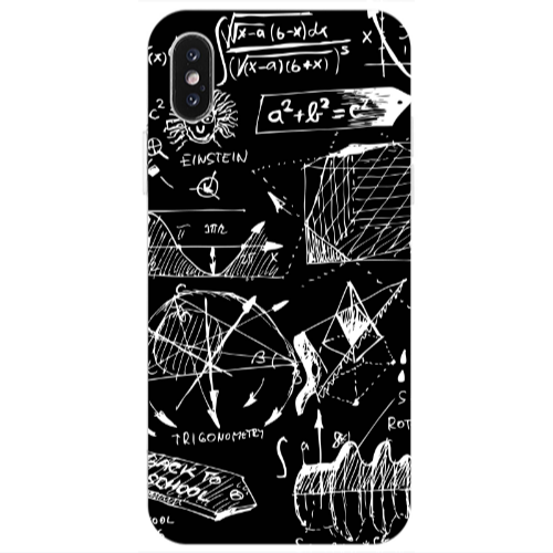 Apple iPhone X Trigonometry Transparent Silicone TPU Θήκη