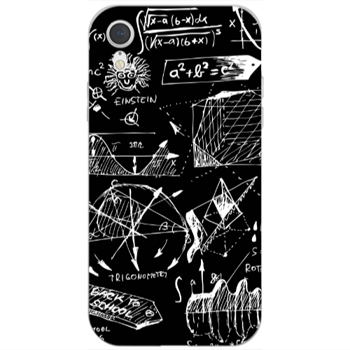 Apple iPhone Xr Trigonometry Transparent Silicone TPU Θήκη