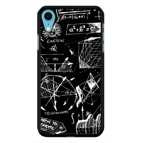 Apple iPhone Xr Trigonometry Black Glossy Θήκη