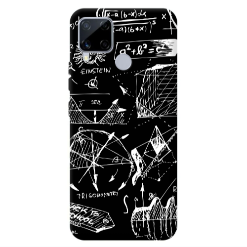 Realme C25S Trigonometry Transparent Silicone TPU Θήκη