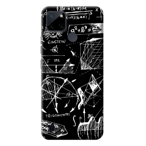 Realme C25Y Trigonometry Transparent Silicone TPU Θήκη