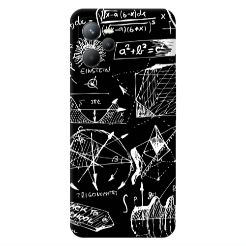 Realme C35 Trigonometry Transparent Silicone TPU Θήκη