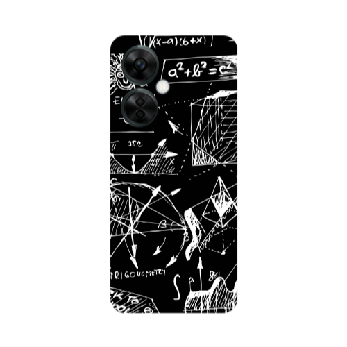 Oneplus Nord CE 3 Lite 5G Trigonometry Transparent Silicone TPU Θήκη