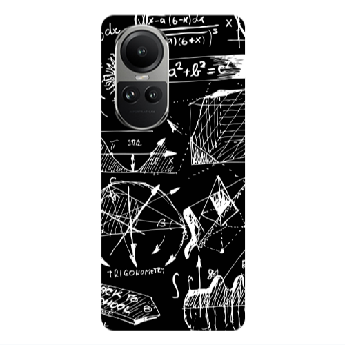 Oppo Reno10 5G Trigonometry Transparent Silicone TPU Θήκη