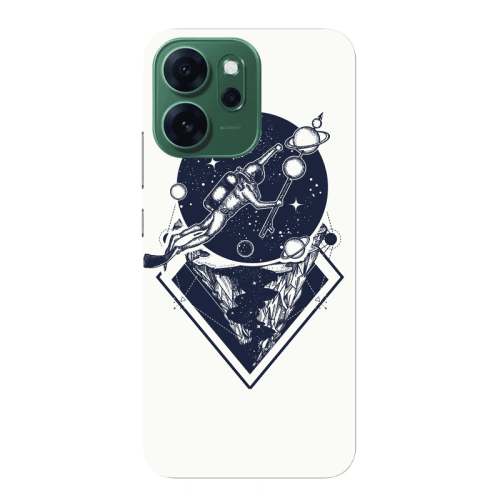 Oppo 14 F Diver on the month Transparent Silicone TPU Θήκη