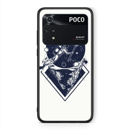 Xiaomi Poco M4 Pro 4G Diver on the month Black Glossy Θήκη