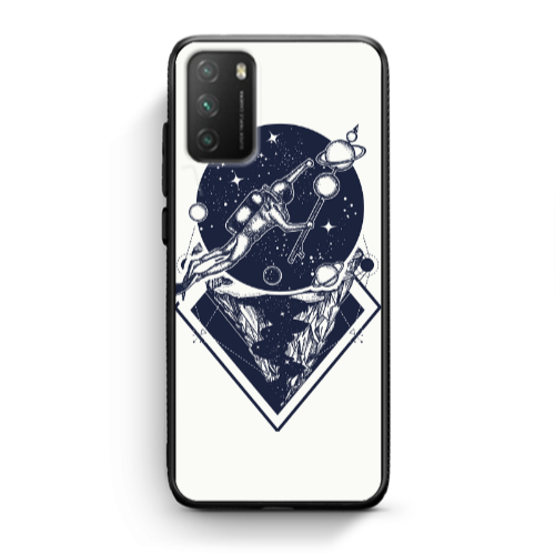 Xiaomi Poco M3 Diver on the month Black Glossy Θήκη