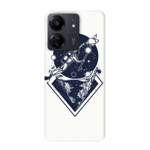 Xiaomi Redmi 13C Diver on the month Transparent Silicone TPU Θήκη