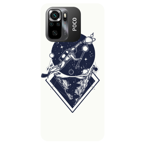 Xiaomi Poco M5 s Diver on the month Transparent Silicone TPU Θήκη