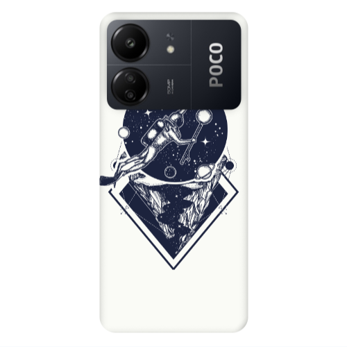 Xiaomi Poco C65 Diver on the month Transparent Silicone TPU Θήκη