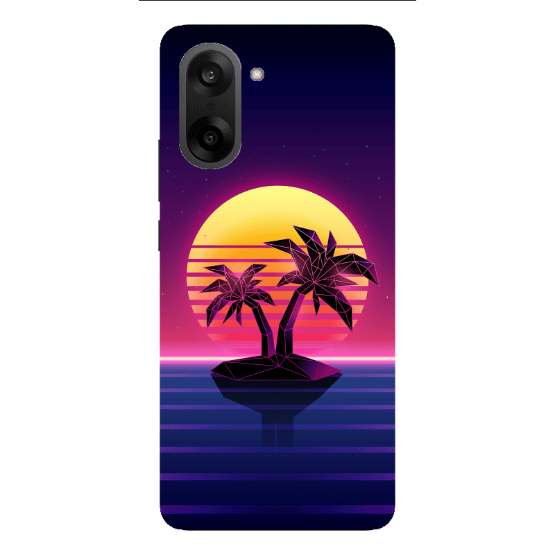 Oneplus Nord CE 5 Moon and Palmie Transparent Silicone TPU Θήκη