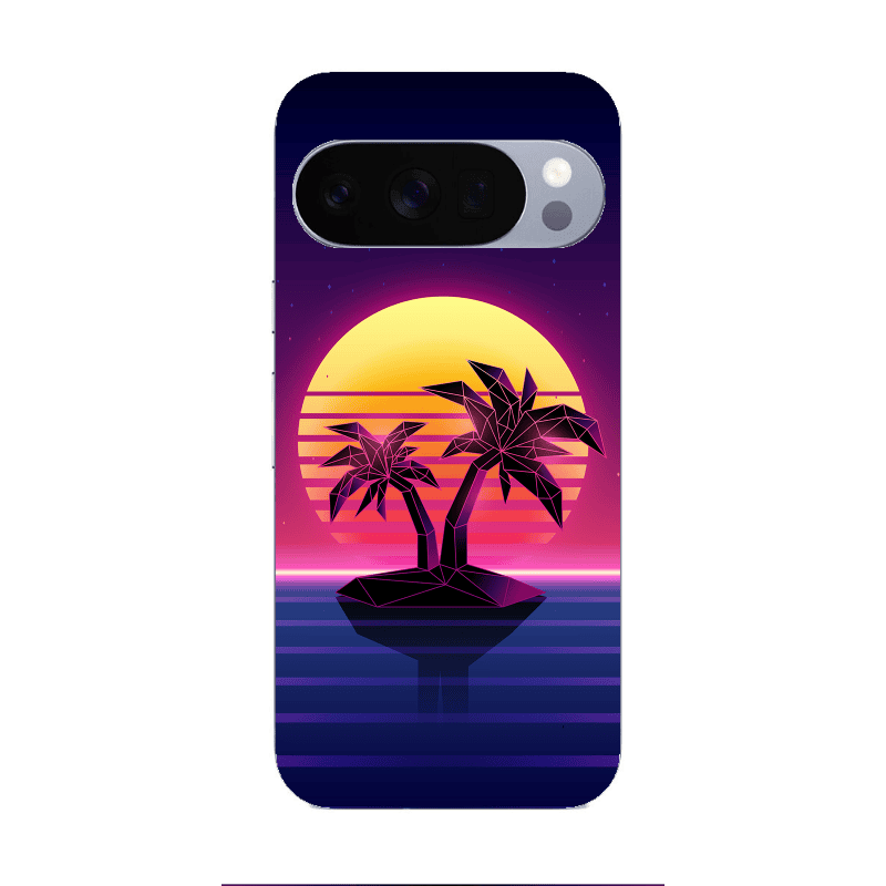 Google Pixel 10 Pro XL Moon and Palmie Transparent Silicone TPU Θήκη