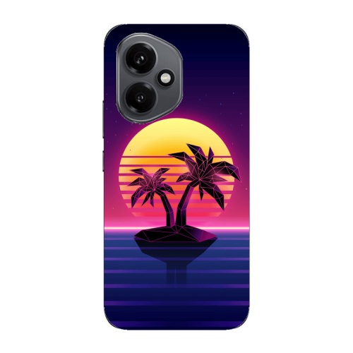 Honor Magic 400 Moon and Palmie Transparent Silicone TPU Θήκη