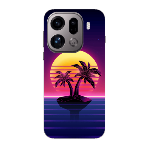 Oppo Find X9 Pro Moon and Palmie Transparent Silicone TPU Θήκη