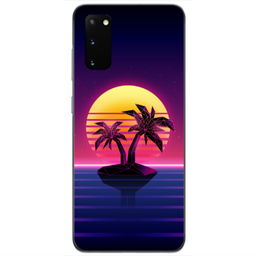 Samsung S20 Moon and Palmie Transparent Silicone TPU Θήκη