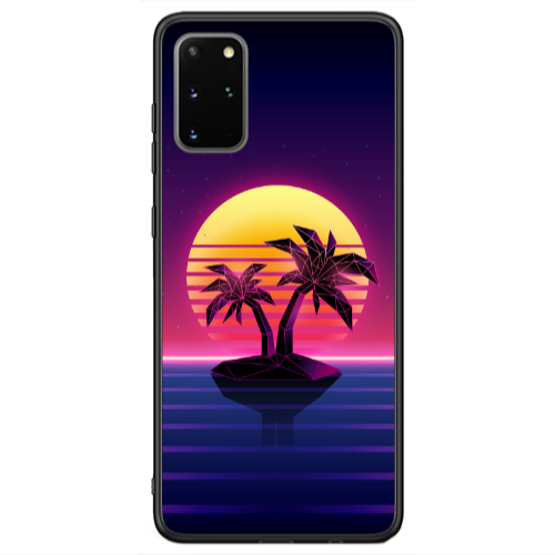 Samsung S20 Moon and Palmie Black Glossy Θήκη