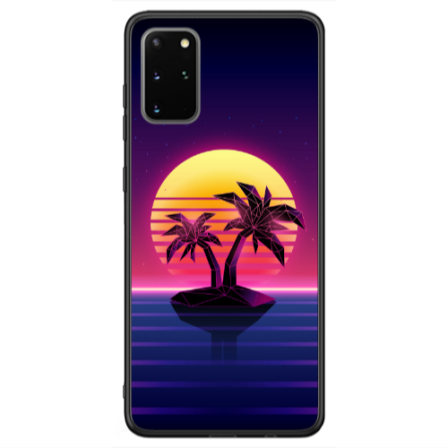 Samsung S20 FE Moon and Palmie Black Glossy Θήκη