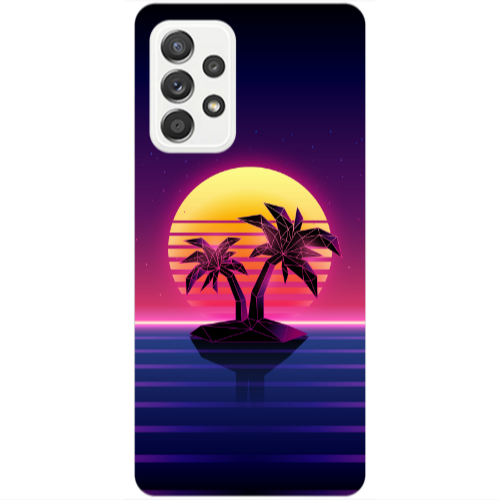 Samsung A23 Moon and Palmie Transparent Silicone TPU Θήκη