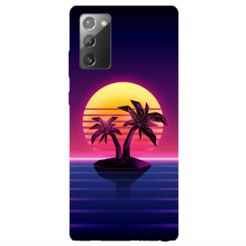 Samsung Note 20 Moon and Palmie Transparent Silicone TPU Θήκη