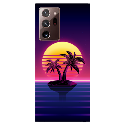 Samsung Note 20 Ultra Moon and Palmie Transparent Silicone TPU Θήκη