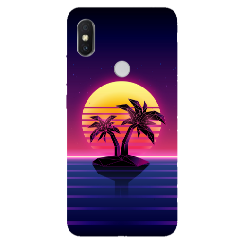 Xiaomi Redmi S2 Moon and Palmie Transparent Silicone TPU Θήκη