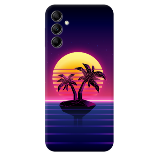 Samsung A24 Moon and Palmie Transparent Silicone TPU Θήκη