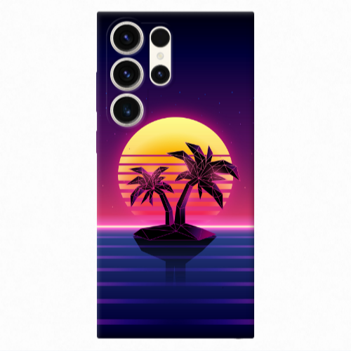 Samsung S23 Ultra Moon and Palmie Transparent Silicone TPU Θήκη