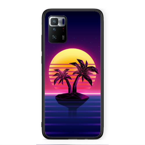 Xiaomi Poco X3 GT Moon and Palmie Black Glossy Θήκη