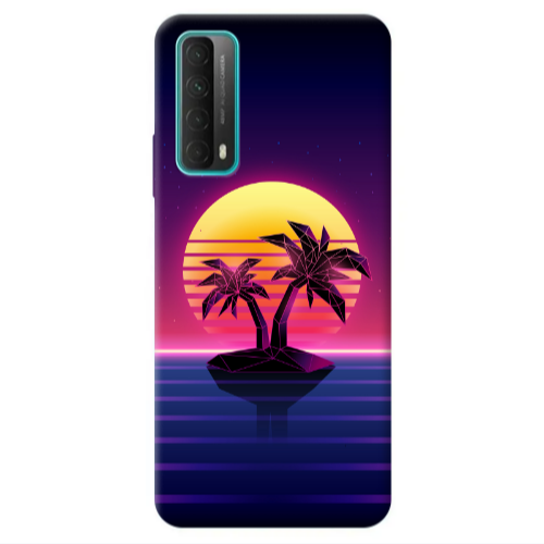 Huawei P Smart 2021 Moon and Palmie Transparent Silicone TPU Θήκη