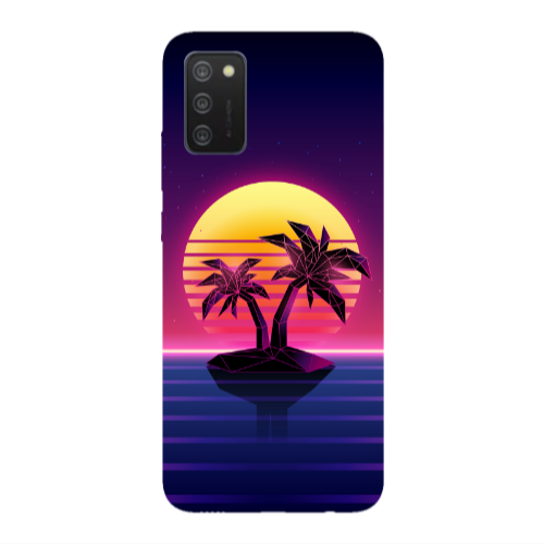 Samsung A02s Moon and Palmie Transparent Silicone TPU Θήκη