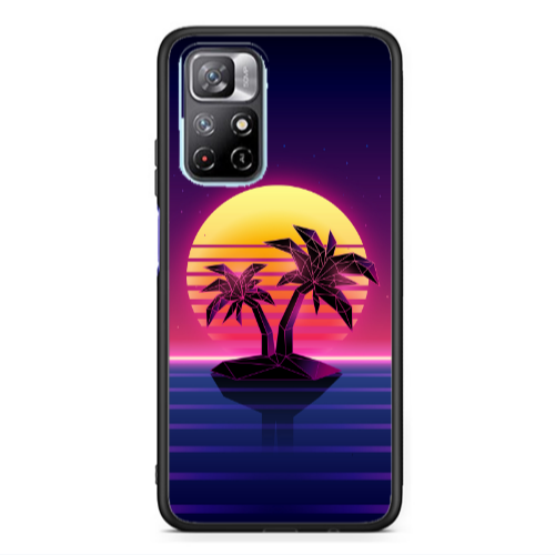 Xiaomi Poco M4 Pro 5G Moon and Palmie Black Glossy Θήκη