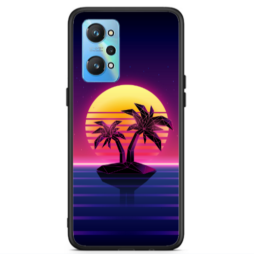 Realme Gt Neo 2 Moon and Palmie Black Glossy Θήκη
