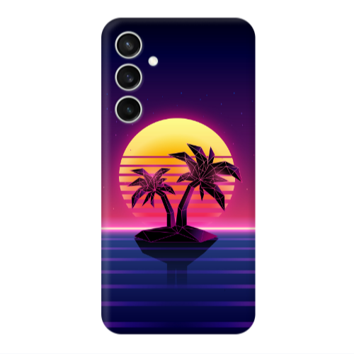 Samsung S24 Moon and Palmie Transparent Silicone TPU Θήκη