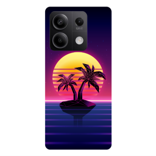 Xiaomi Redmi Note 13Pro 5G Moon and Palmie Transparent Silicone TPU Θήκη