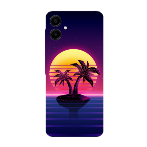 Samsung A06 Moon and Palmie Transparent Silicone TPU Θήκη