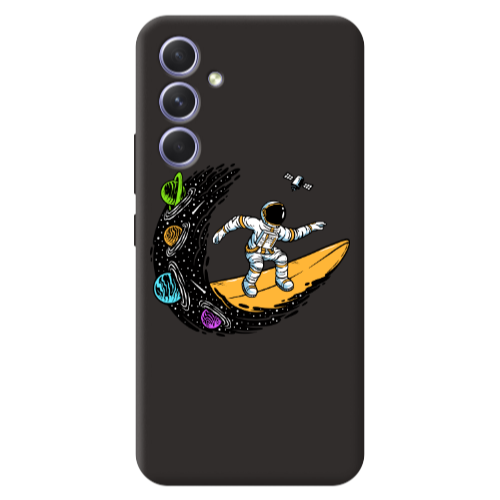 Samsung A36 Surf in space Black Colored Silicone TPU Θήκη
