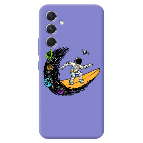 Samsung A56 Surf in space Purple Colored Silicone TPU Θήκη