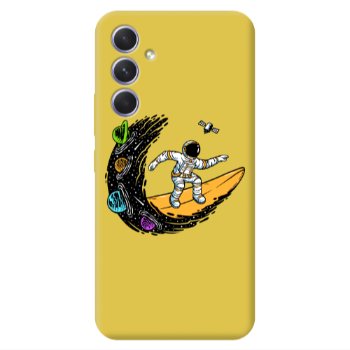 Samsung A56 Surf in space Yellow Colored Silicone TPU Θήκη
