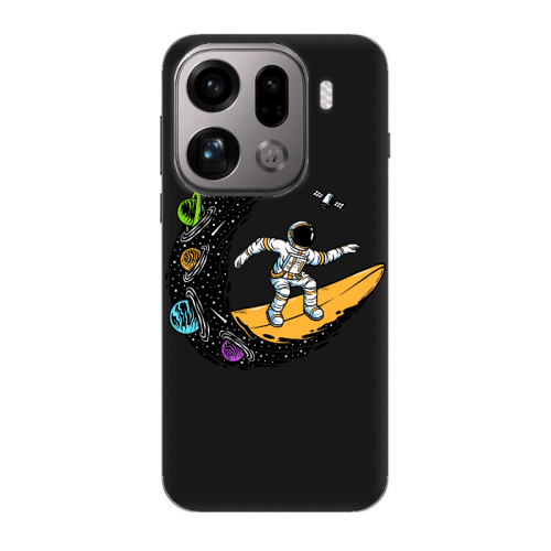 Oppo Find X9 Pro Surf in space Black Colored Silicone TPU Θήκη