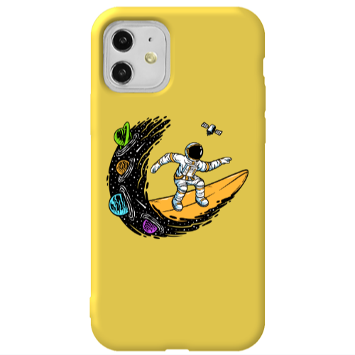 Apple iPhone 11  Surf in space Yellow Colored Silicone TPU Θήκη