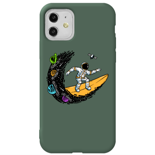 Apple iPhone 11  Surf in space Dark Green Colored Silicone TPU Θήκη
