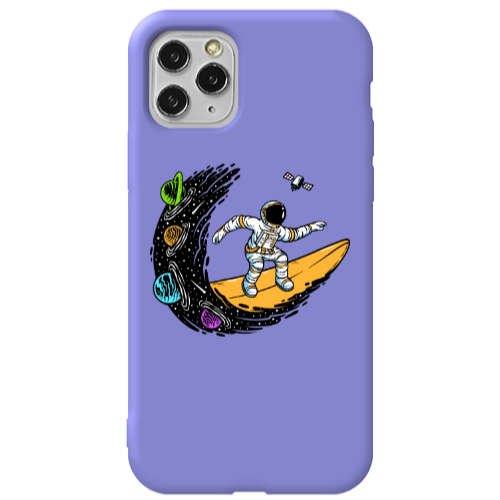 Apple iPhone 11 Pro Surf in space Purple Colored Silicone TPU Θήκη