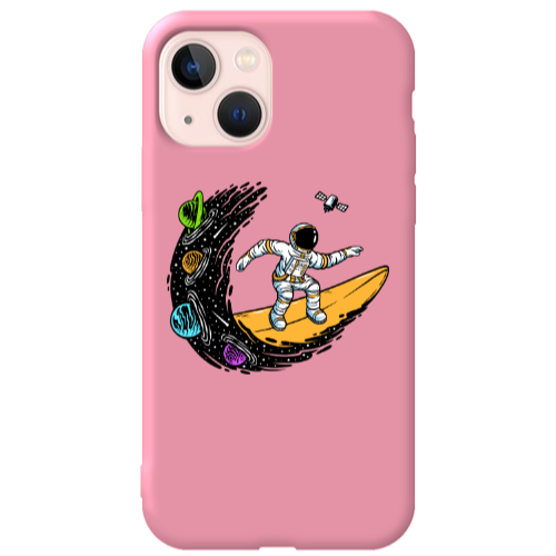 Apple iPhone 13 Surf in space Pink Colored Silicone TPU Θήκη