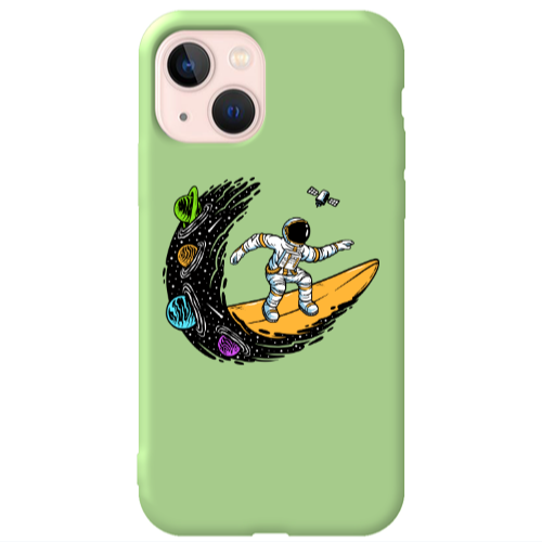 Apple iPhone 13 Surf in space Light Green Colored Silicone TPU Θήκη
