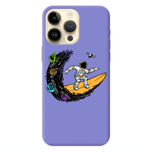 Apple iPhone 13 Pro Max Surf in space Purple Colored Silicone TPU Θήκη