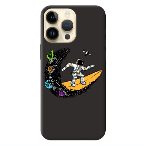 Apple iPhone 13 Pro Max Surf in space Black Colored Silicone TPU Θήκη