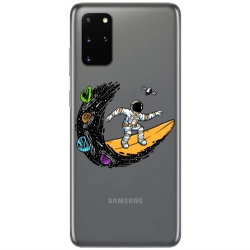 Samsung S20 Plus Surf in space Transparent Silicone TPU Θήκη