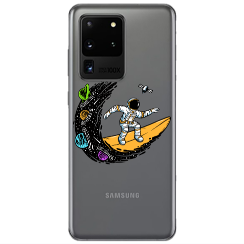 Samsung S20 Ultra Surf in space Transparent Silicone TPU Θήκη