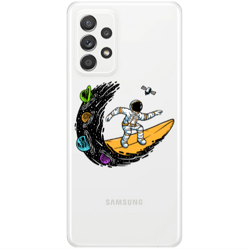 Samsung A53 Surf in space Transparent Silicone TPU Θήκη
