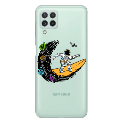 Samsung A22 4G Surf in space Transparent Silicone TPU Θήκη